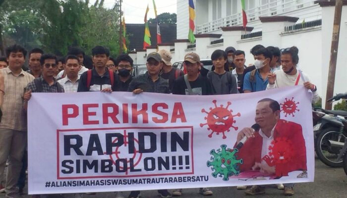 Dugaan Korupsi Dana Covid-19, Mahasiswa Desak Kejatisu Periksa Rapidin Simbolon