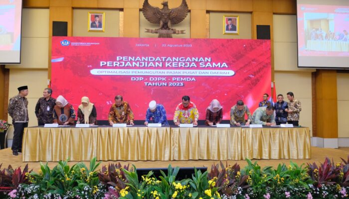 DJP-DJPK Tandatangani Kerja Sama Dengan 113 Pemda