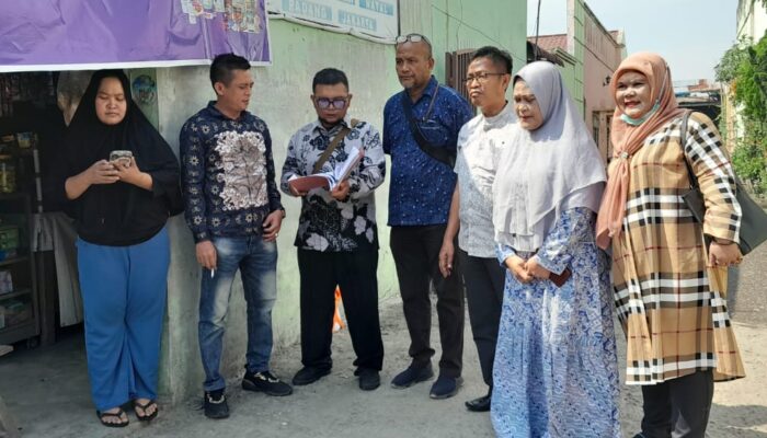 PA Medan Gelar Sita Jaminan Gugatan Waris Di Jl. Letda Sujono