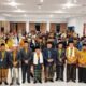 KETUA Umum MUISU Dr.H.Maratua Simajuntak bersama panitia Mukerda III saat penutupan kegiatan. Waspada/ist