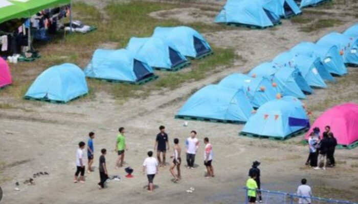 Warning Topan Khanun Paksa Pramuka Indonesia Ditampung Di Jeolla Utara