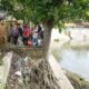 WALI Kota Medan Bobby Nasution memimpin gotong royong Aksi Skala Besar Pembersihan dan Penataan Sungai Sei Sikambing di Wilayah Kecamatan Medan Helvetia dan Barat, Selasa (8/8) pagi. Waspada/Ist