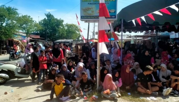 Semarak HUT RI, Ratusan Warga Sungai Pauh Pusaka Jalan Sehat