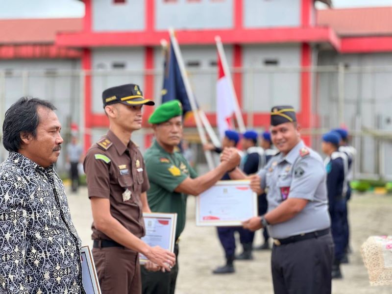 Upacara HDKD-78 Di Rutan Kelas IIB Humbahas Khidmat Upacara HDKD-78 Di Rutan Kelas IIB Humbahas Khidmat