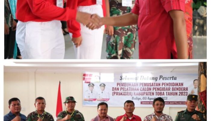 20 Siswa SMA Dilatih Untuk Calon Paskibra Kabupaten Toba