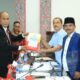 Wakil Bupati Samosir, Martua Sitanggang serahkan nota pengantar R-APBD T.A 2024 ke pihak DPRD.Waspada/ist