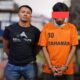 SB alias Kancul dan barang bukti saat diamankan di Mako Polres Simalungun.(Waspada/ist).