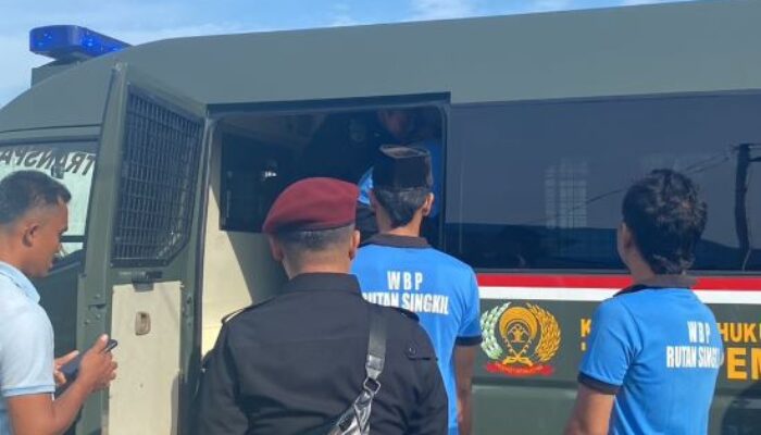 Tujuh Napi Rutan Singkil Pindah Ke Lapas Banda Aceh