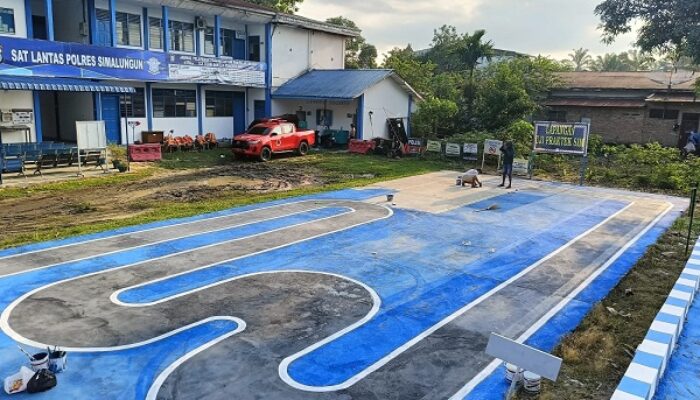 Sat Lantas Polres Simalungun Berikan Layanan Pelatihan Uji Praktik SIM