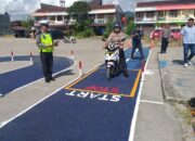 Polres Taput Launching Sirkuit Ujian Praktik SIM Bentuk Huruf S