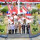 Apel gabungan di halaman Balai Kota Banda Aceh, Senin (07/08/23), Forkopimda Banda Aceh mencanangkan gerakan 10 juta bendera dalam rangka memeriahkan HUT ke-78 RI. (Waspada/T.Mansursyah)
