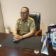 Kepala Dinas PMPTSP Deliserdang, M Salim SP,MSi saat menjelaskan realisasi retribusi PBG di ruang kerjanya, Senin (7/8). (Waspada/Ist)
