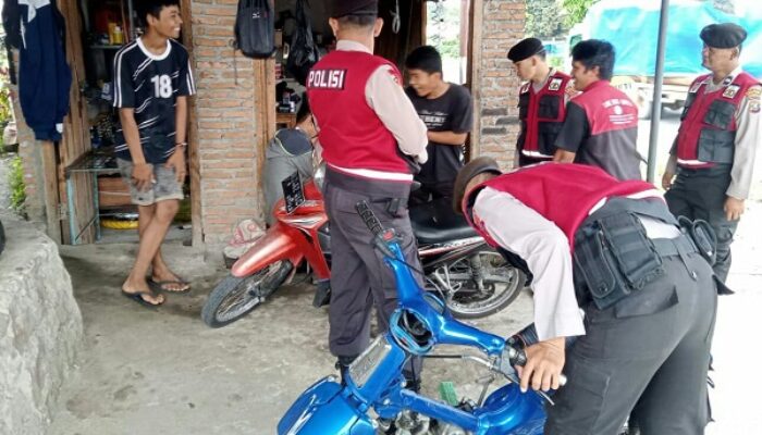 Ciptakan Situasi Aman, Tim Patroli Samapta Polres P. Siantar Sambangi Bengkel