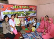 Semarakkan Hari Jadi Ke-75, Polwan Polres Samosir Gelar Bakti Sosial