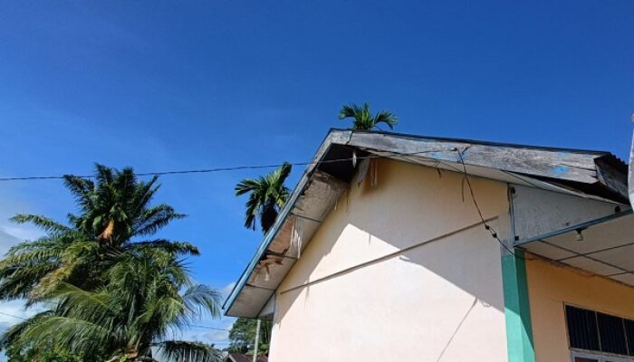Bangunan Perpustakaan SDN Blang Makmur Abdya Memprihatinkan