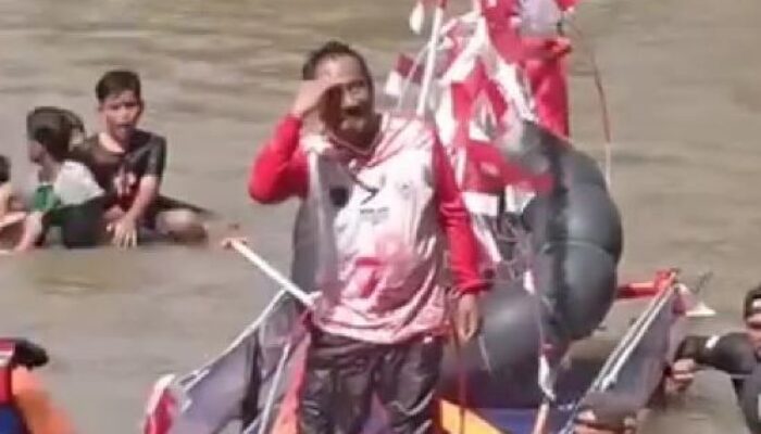 78 Peserta Ikuti Lomba Rakit Hias Meriahkan HUT RI Di Binjai