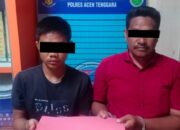 Seorang oknum ASN dan mahasiswa terlibat sabu diamankan di Polres Agara. Waspada/Ist