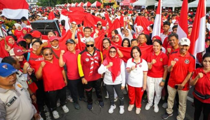 Ribuan Warga Hadiri CFD Bernuansa Merah Putih