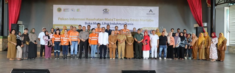 Tambang Emas Martabe gelar operasi katarak mata gratis yang kesembilan kalinya. Diawali dengan Pekan Informasi Katarak di Sopo Daganak Batangtoru, Tapsel. (Waspada/Ist)