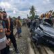 Kasatlantas Polres Tebingtinggi, AKP Dhoraria Simanjuntak saat berada di lokasi kejadian. Waspada/Ist