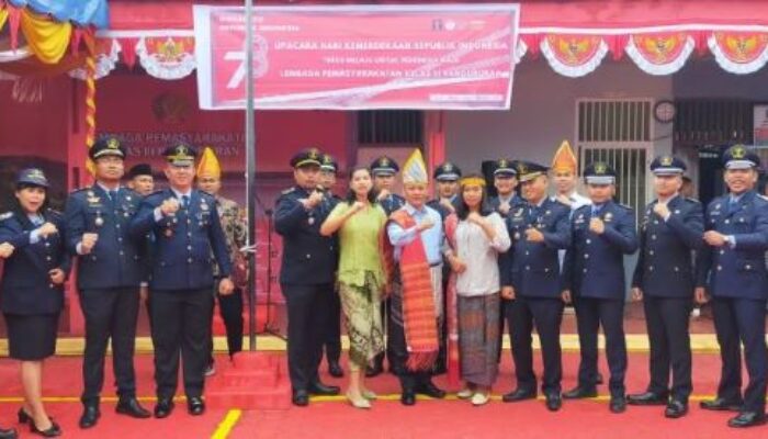 Lapas Pangururan Gelar Upacara HUT Ke-78 RI