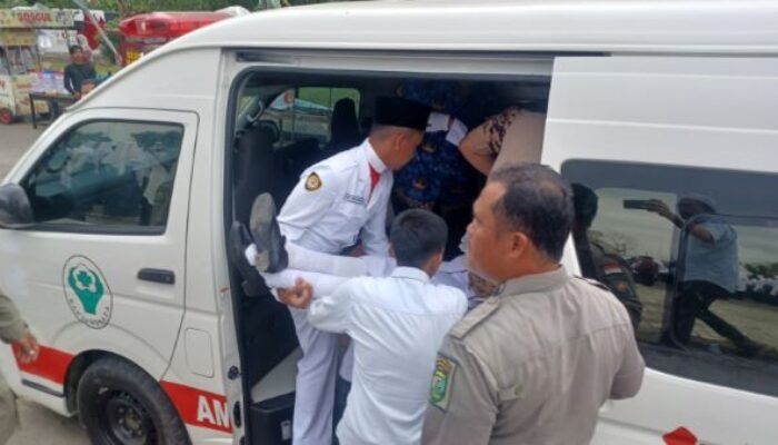 Upacara HUT Ke-78 RI Di Panyabungan, 2 Pelajar Pingsan