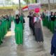 Santri Dayah DQA sedang mengikuti aneka perlombaan dalam rangka memeriahkan HUT ke 78 RI di komplek dayah setempat, Kamis (17/08/23). (Waspada/T.Mansursyah)