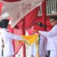 Penjabat Wali Kota Lhokseumawe Imran pimpin upacara pengibaran bendera Merah Putih dilapangan Hirak Kec. Banda Sakti, Kamis (17/8). Waspada/Zainuddin Abdullah