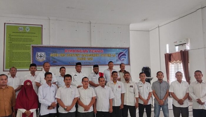 69 OPD Agara Ikuti Bimtek Aceh CMS