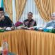 Akademisi Senior Pascasarjana IAIN Langsa, Dr. Tgk. H. Zulkarnain, MA saat sebagai narasumber Dialog Lintas Forum Angkatan ke II/2023 di Aula Kantor Badan Kesbangpol Kota Langsa, Rabu (2/8). Waspada/dede