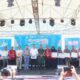 Pj Gubernur Aceh Achmad Marzuki didampingi Pj Bupati Aceh Barat membuka UMKM Se Aceh yang dilaksanakan Gedung Olahraga Dan Seni di Meulaboh, Minggu (20/8).(Waspada/Muji Burrahman)