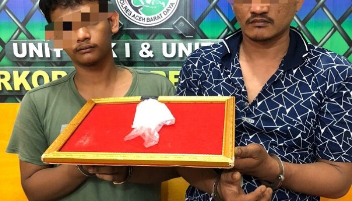 Polres Abdya Amankan 2 Terduga Pemilik Sabu