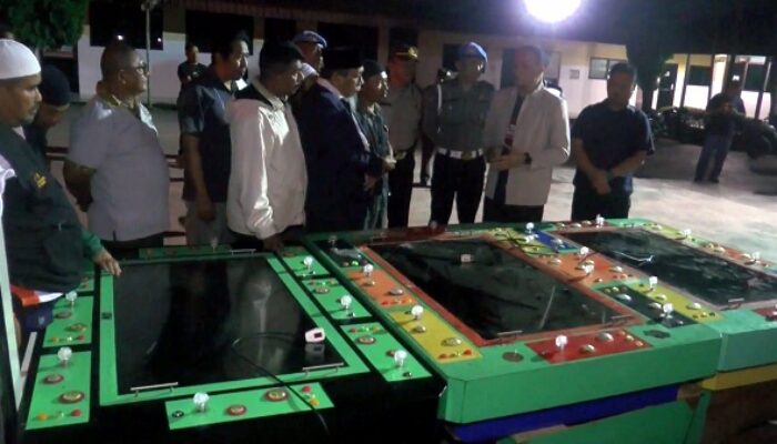 Polres Asahan Gerebek Judi Tembak Ikan, 6 Meja Diamankan