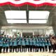 Kepala BPJamsostek Padangsidimpuan Eris Aprianto bersama karyawan foto bersama usai upacara memperingati HUT ke-78 RI di lapangan kantor BPJamsostek, Jl.Raja Inal Siregar Batunadua Jae, Padang Sidimpuan.Waspada/ist.