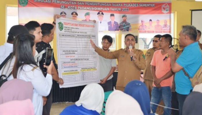 Jelang Pilkades Serentak, Pemko P.Sidimpuan Gelar Simulasi