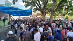 Tingkat partisipasi pemilih pada Pilkades serentak Madina 2023 tergolong tinggi, seperti terlihat di Desa Gunungtuajae, Kec. Panyabungan. Waspada/Ist