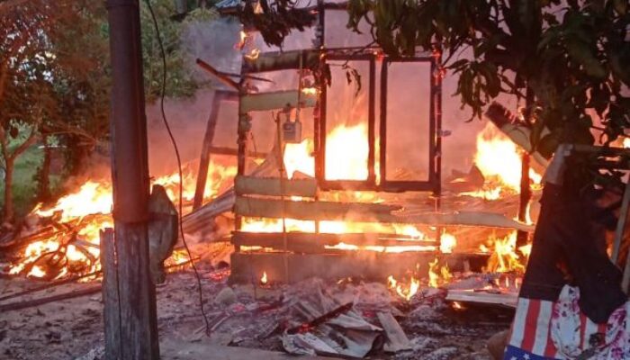 Jelang Magrib, Satu Rumah Ludes Dilalap Si Jago Merah