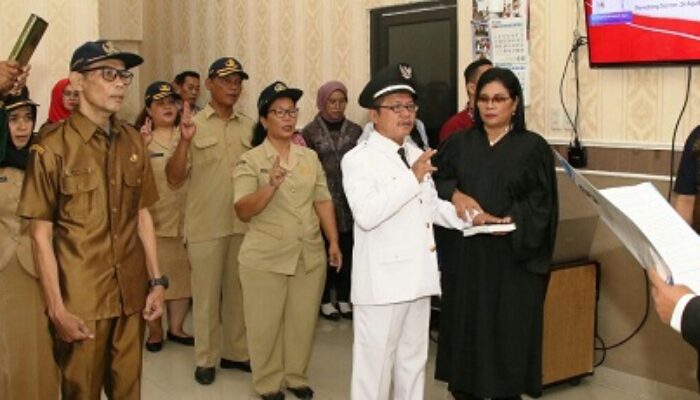 Pj Sekda Lantik 9 Pejabat Eselon IV Susulan