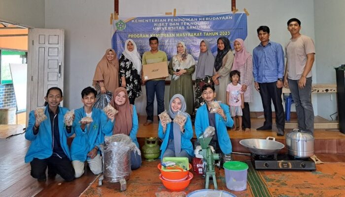 Dosen Unsam Beri Pelatihan Dan Alat Ke Mitra Di Desa Pusong Kapal
