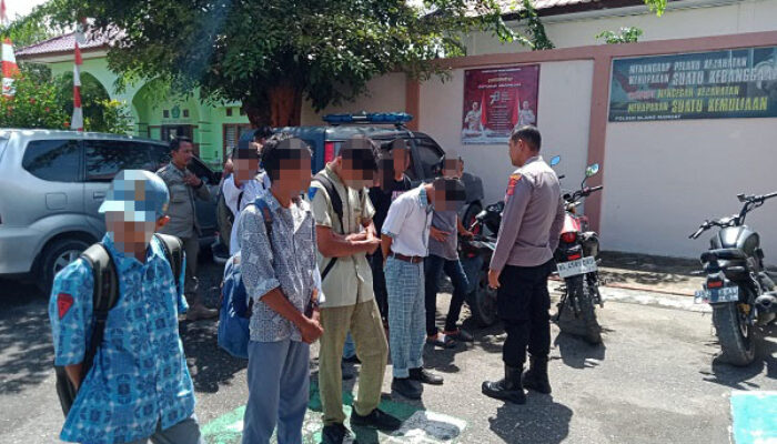 Siswa Bolos Sekolah Di Lhokseumawe Terjaring Razia