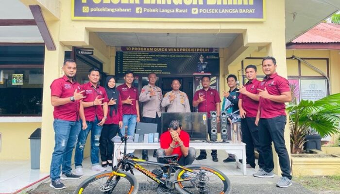 Polsek Langsa Barat Ringkus Pelaku Pencuri Rumah