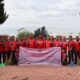 Kalapas Anton Setiawan dan jajarannya foto bersama usai Gotroy TMP di Jalan Taman Bahagia, Kecamatan Rambutan. Waspada/Ist