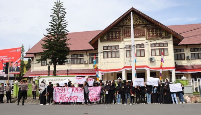 Polres Aceh Barat Kawal Aksi Damai Imam Masykur