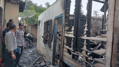 Kebakaran Di Simangambat, 6 Rumah Terbakar