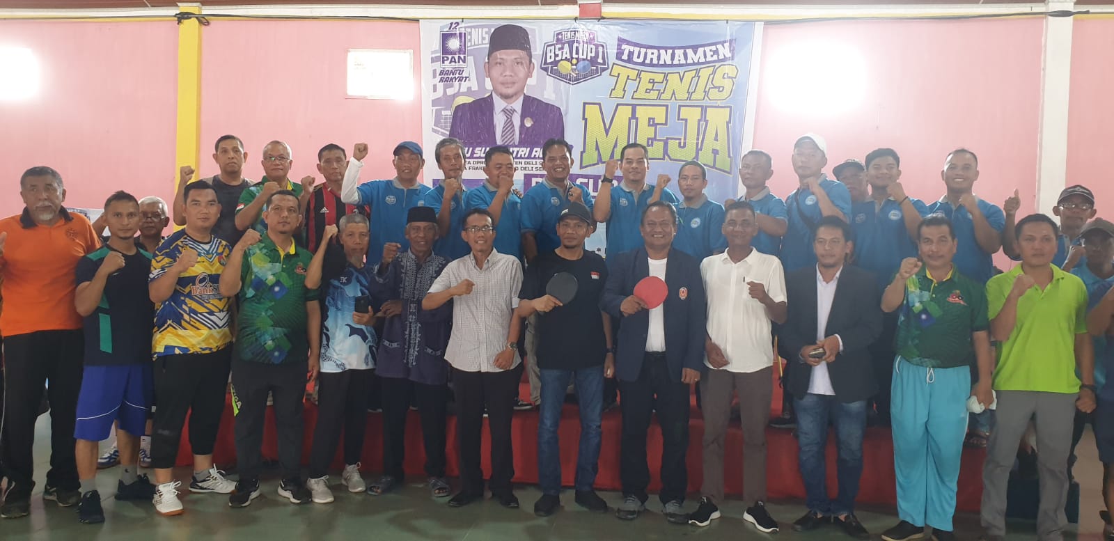 Ketua KONI DS Buka Tenis Meja BSA Cup I 2023