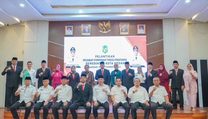 Lantik 7 Pejabat Tinggi Pratama, Bobby Nasution: Jaga Lingkungan Pemko Medan Dari Korupsi & Pungli!