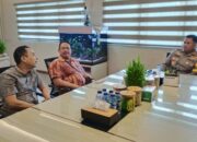 Terkait Penyaluran Bansos, Waka Polrestabes Medan Terima Audiensi Kepala Kantor Pos