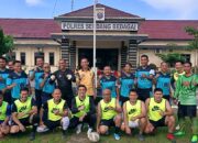 Polres Dan PWI Sergai Latihan Sepakbola Bersama