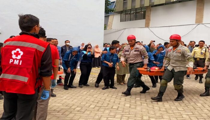 BPBD Medan Gelar Sosialisasi Dan Simulasi Tanggap Darurat Bencana Di Menara BRI