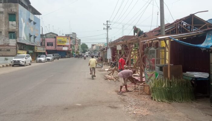 95 Kios Di Tanah PT KAI Di Kualasimpang Sudah Dibongkar